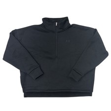 Under Armour Women's Warm Armour Fleece 1/2 Zip Pullover Black, M 
