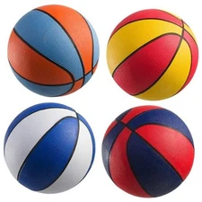  Rubber Mini Basketballs 7 Inch, Size 3 (Pack of 4) - Pool Basketball for 4-Pcs