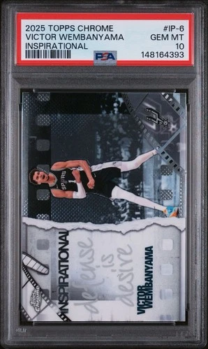 2025 Topps Chrome Victor Wembanyama Base (PSA 10)