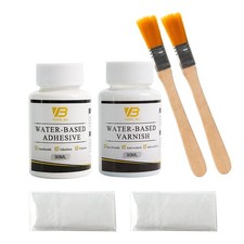 Gilding Adhesive Kit, Gold Leaf Glue Adhesive and Water Based Varnish for Cra...
