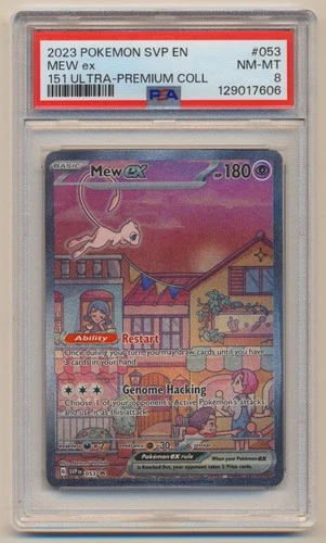 PSA 8 Pokemon 151 Black Star Promo Mew EX SVP EN #053 NM/MINT Condition!!