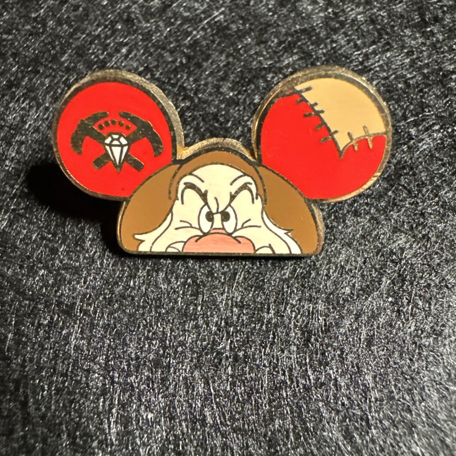 Disney Pin Trading Grumpy 2012 Mystery Pack/Mickey Ears