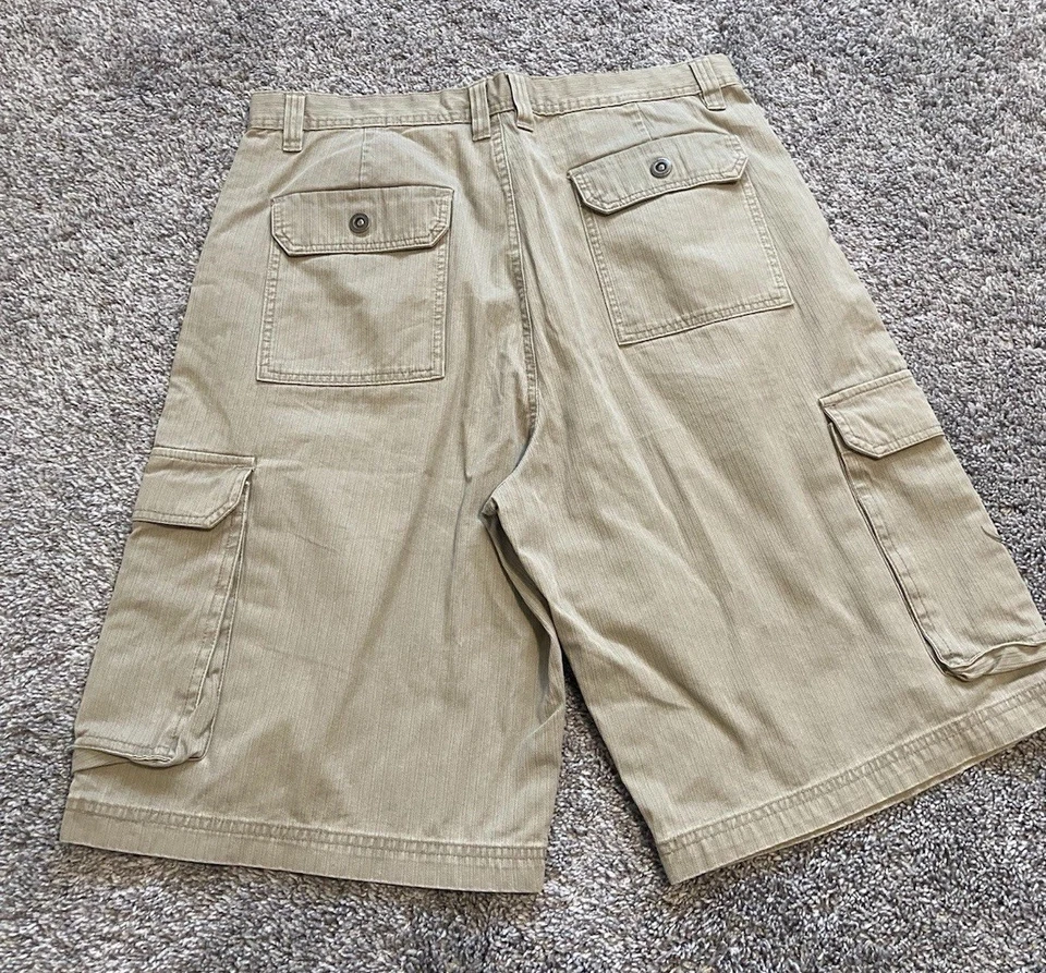 Pantalones cortos cargo vintage Red Sand Y2K para hombre 33, tostado (34x12) Foto 2 de 4