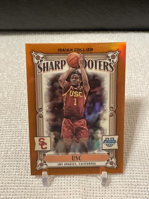 2023 BOWMAN U CHROME SHARP SHOOTERS ISAIAH COLLIER #SS-7 RC ORANGE REFRACTOR /25