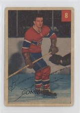 1954-55 Parkhurst Bernie Geoffrion #8 HOF pb9