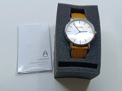 Nixon The Porter Leather White Sunray Saddle A1058 2442 Herrenuhr Silber_0,168_5 - Bild 1 von 4