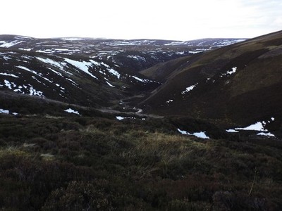 Foto A3 Kurs von Little Fergie oberhalb des Flusses Avon bei Tomintoul Burn von c2014