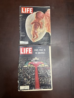 LIFE Magazine  Drama of Life Before Birth  (Historic Cover Issue) & Pope Paul VI