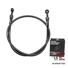 Arashi Black 95cm 37.4 Motorcycle Brake Line Hose For Honda Suzuki Gsxr 600