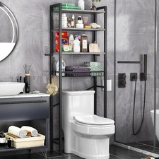 Over-The-Toilet Storage Rack, 4-Tier Bathroom Organizer Shelf Over Toilet