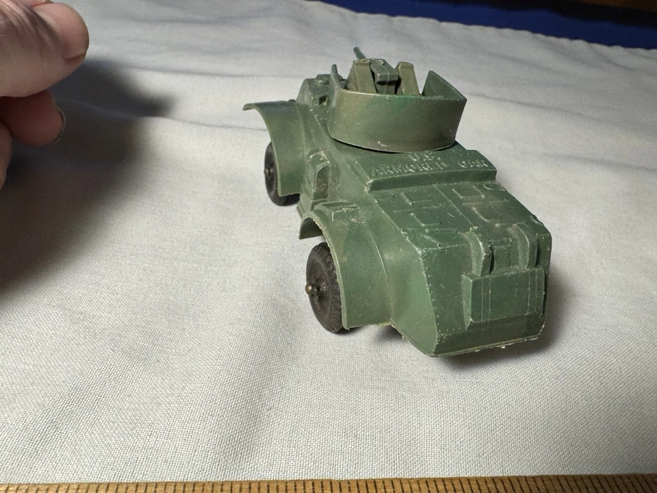 Juguete de plástico Renwal Nº 283 vehículo blindado del ejército de Estados Unidos verde militar años 50 vintage Foto 4 de 4