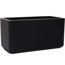 Pflanztrog Pflanzkübel MAXI ROUND Fiberglas 80x40x40 cm Weiß Kasten