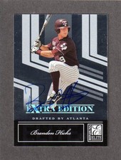 2007 DONRUSS ELITE #8  Brandon Hicks  ATLANTA BRAVES  SIGNED AUTOGRAPH AUTO COA