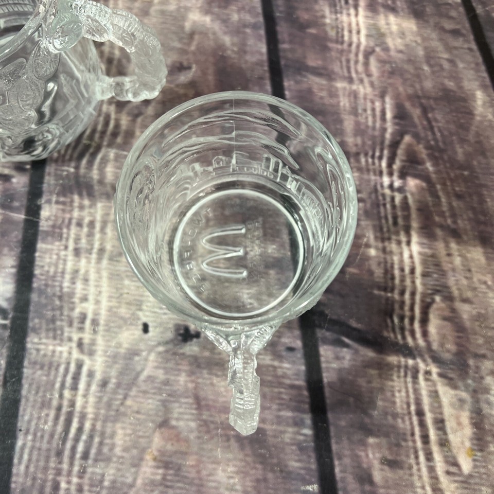 (3) BATMAN FOREVER 1995 TWOFACE TOMMY LEE JONES GLASS MUG McDONALD'S