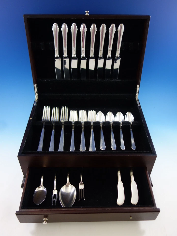 Juego de cubiertos de plata esterlina Hunt Club by Durgin 8 servicio 44 piezas tamaño cena Foto 2 de 4