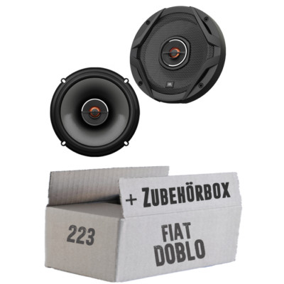 Fiat Doblo 223 Front JBL 2-Wege 16cm Koax Lautsprecher Einbauset Auto KFZ Boxen