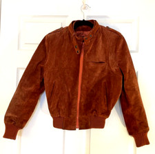 Suburban Heritage Vintage Leather Suede Jacket Size 11/12 Made In Korea 70s Vibe