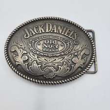 Jack Daniels Old No. 7 Brand Belt Buckle Western Style Metal Vintage