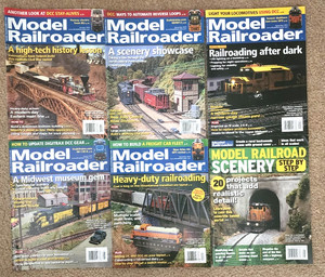 Lot of 6 MODEL RAILROADER Magazine 2019 Train, Layouts, Railroads, w SPECIAL ED.