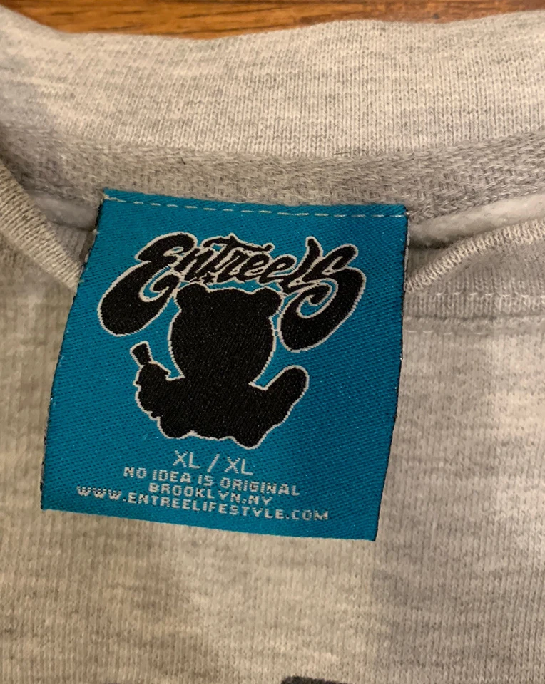 Vintage Entree "Misunderstood Since 1999" Strait Jacket Bear Sweatshirt Men XL - Image 2 of 4