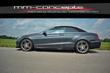 CUP Seitenschweller Ansätze SCHWARZ Mercedes E Klasse W212 Skirts Leisten AMG