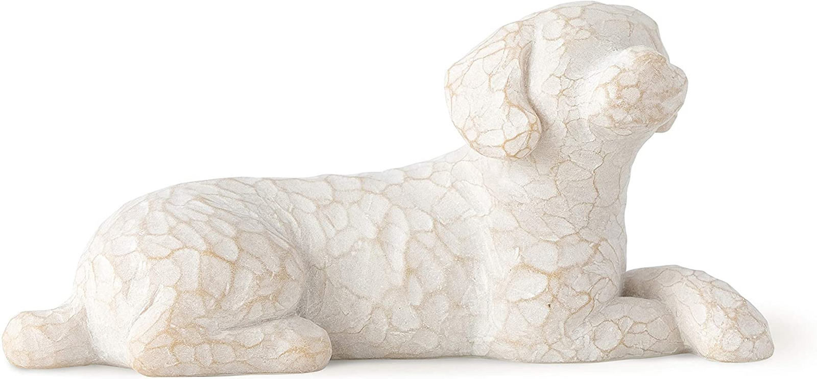 Love My Dog (Small, Lying Down), Sculpted Hand-Painted Figure