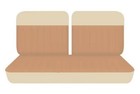 Fits 1967 Ford Ranchero Front seat covers 50 50 top solid bottom sand tan