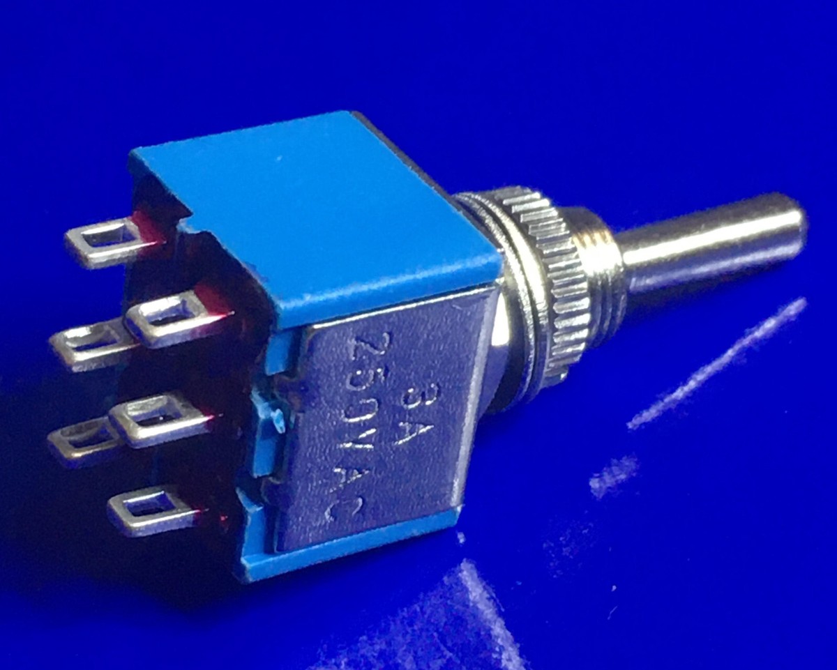 Trabucco Switch Interruttore A Levetta 3 Vie Ad Angolo Retto Per Chitarra - Made In Japan, Manopola Nera, Per 2 Pickup Akko Keyboard - Foto 8