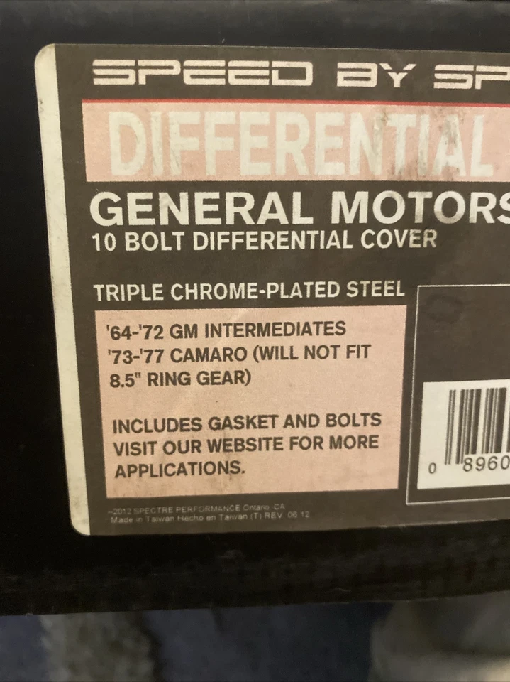 08960160720 Speed By Spectre 10 Bolt Differential Cover Part No.6072 - Image 4 of 4