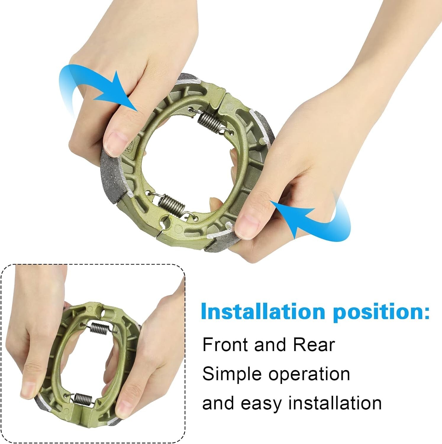 Mini Bike Drum Brake Shoes Pads for Coleman CT200U BT200X;Massimo Baja CRF70 eBay