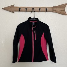Mountain Xpedition Girls Jacket Black Pink Winter Coat Zipper 10-12