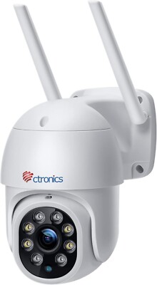 Ctronics 380C - PTZ Überwachungskamera Aussen,1080P Kabellose IP WLAN Outdoor