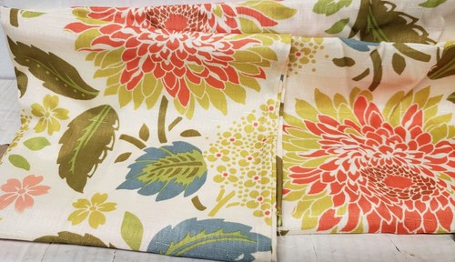 Printed Fabric Tablecloth 60" Round, HARVEST,AUTUMN BLOOM FLOWERS & LEAVES, CE - Picture 4 of 10