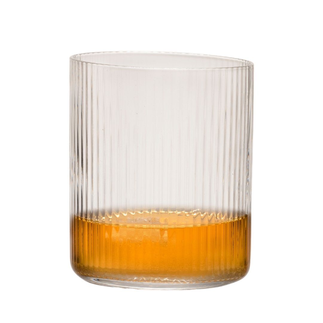 Zoha Glas Japanese Riffel Borosilikatglas Coktail - 270 ml, Borosilikatglas