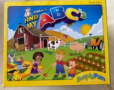 SIMPLY FUN "TIBBAR'S FIND MY 123 & ABC" FLOOR PUZZLES DEVELOPMENT READING & MATH