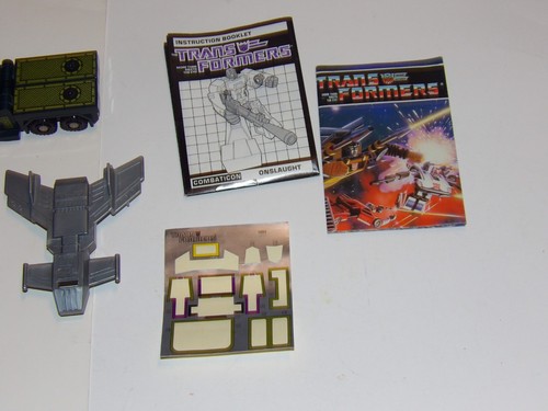 TRANSFORMERS G1 ONSLAUGHT BRUTICUS NEAR COMPLETE VINTAGE ORIGINAL TRANSFORMERS - Picture 6 of 6