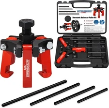 Harmonic Balancer Puller with Adjustable 3-Jaw Puller Kit, Forcing Screw Fits