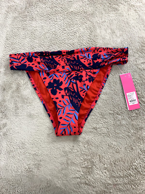 Lilly Pulitzer Try Bottom Ruby Red Heron My Own Swim Bottom Women's size 12