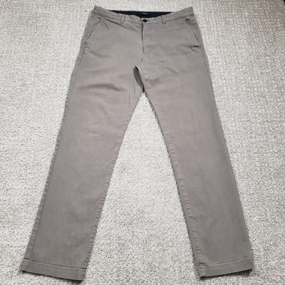 THEORY Pants Mens 33x30 Green Slim Straight Chino Zaine Witten Tag 34