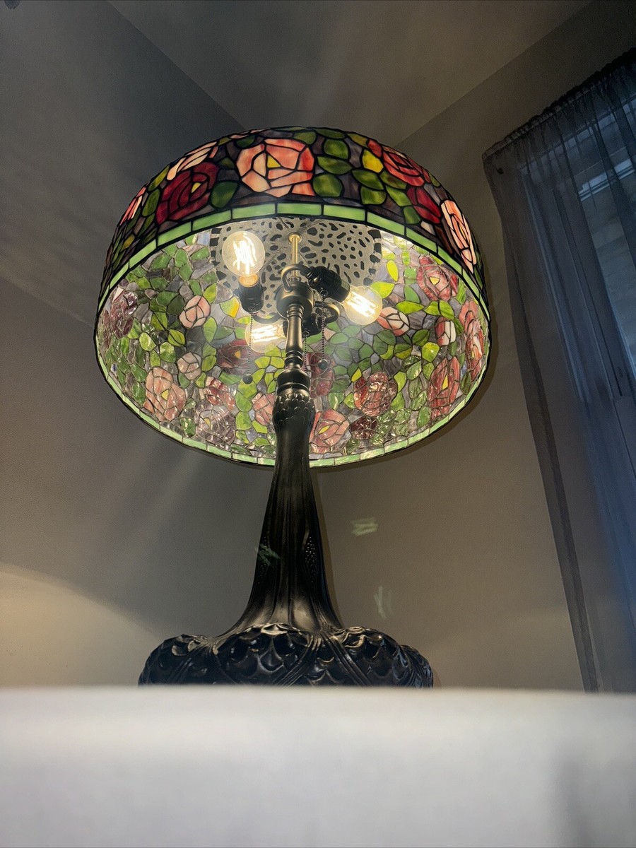 Tiffany Studios Antique Replica Rose Lamp | eBay