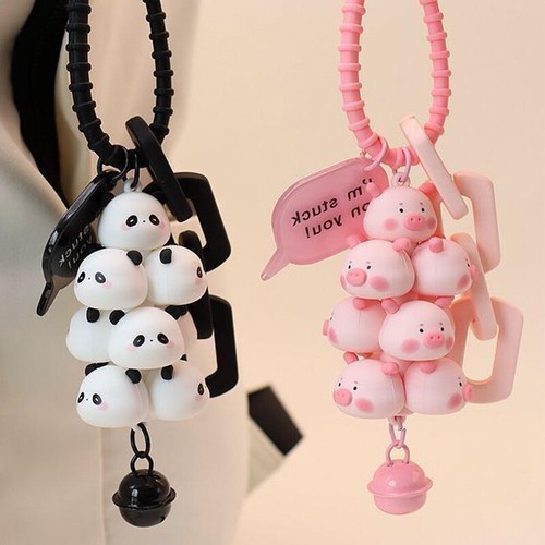 Cute Pigs Cartoon Creative Keychain Student Bag Pendant Couple Small Gift - Picture 10 of 15