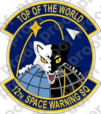 STICKER USAF 12th SPACE WARNING SQUADRON