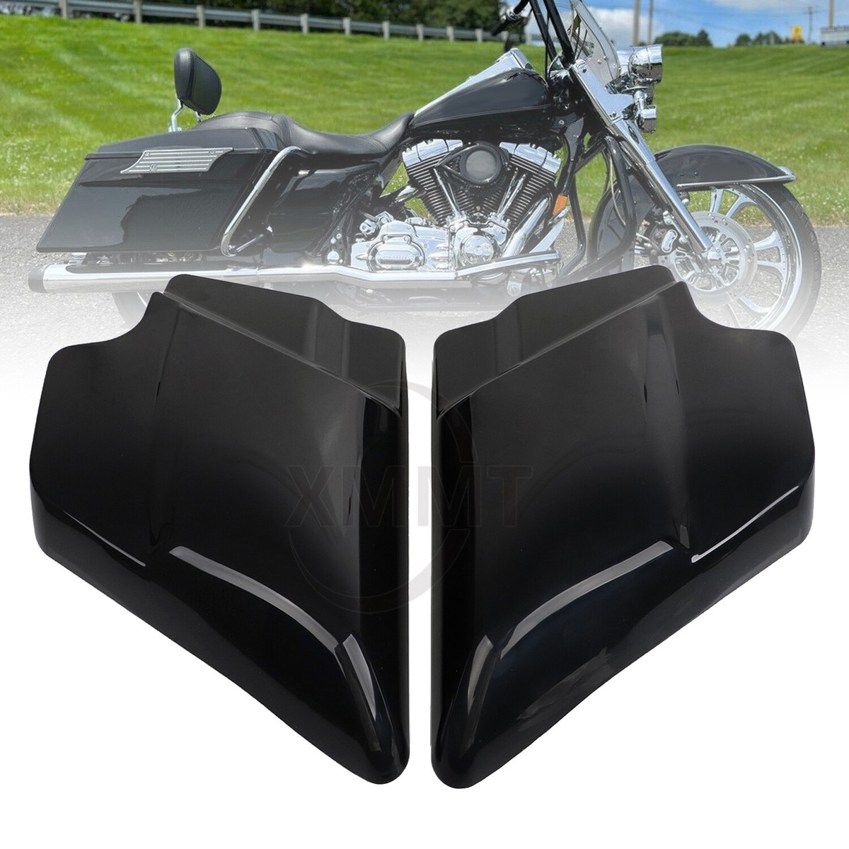 Motorcycle Side Cover Panel & Rubber Grommets For Harley Touring