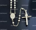 Real 14K Yellow gold Rosary Necklace Crucifix 6.60 grams 18 inch Brand new  — photo 8