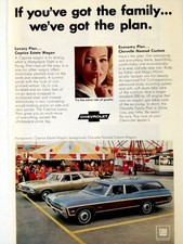 1968 Chevrolet Caprice Estate Wagon And Chevelle Nomad Custom Wagon Print Ad 1968 Chevrolet Caprice Estate Wagon And Chevelle Nomad Custom Wagon Print Ad