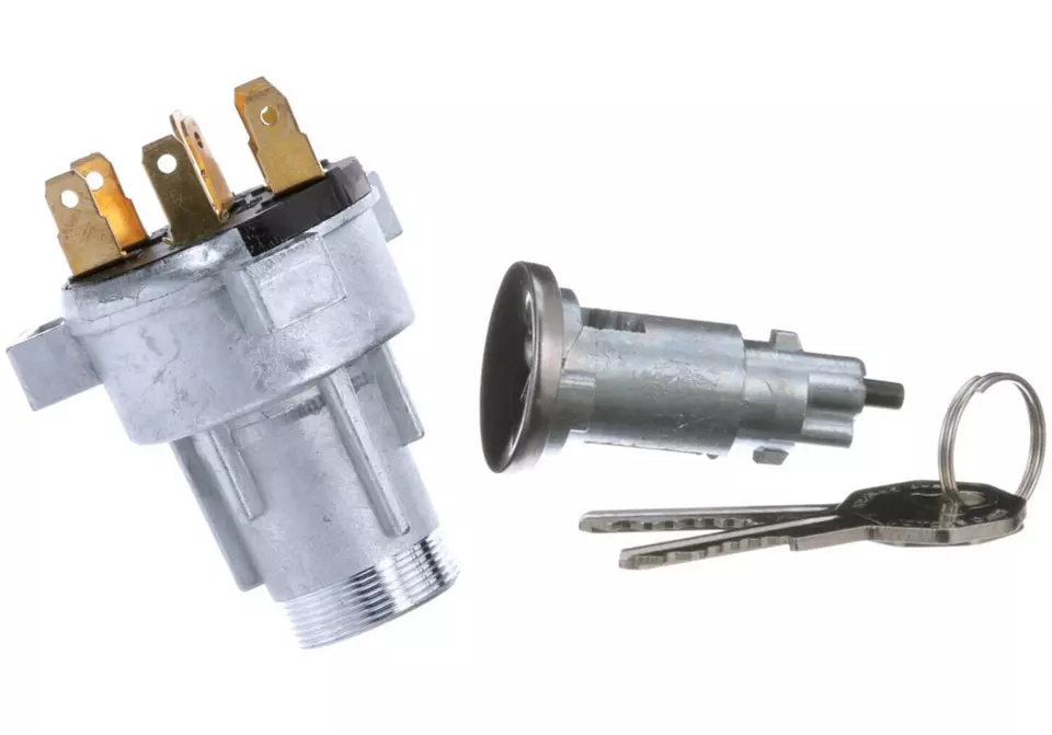 PARA 1968 Chevy Chevelle Nova Interruptor de encendido con llaves de cilindro de bloqueo de encendido Foto 2 de 4