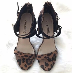 anne michelle leopard heels