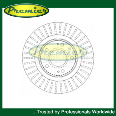 Premier Front 1x Brake Disc Fits Mitsubishi Outlander 2001- 4249F3
