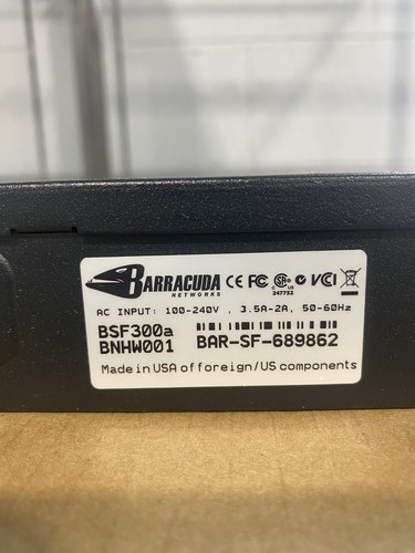 Barracuda Networks Spam Firewall 300& Power Cable Included - Picture 3 of 6