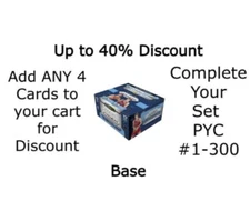 2024-25 Panini Prizm Basketball Base Complete Your Set Singles #1-300 PYC